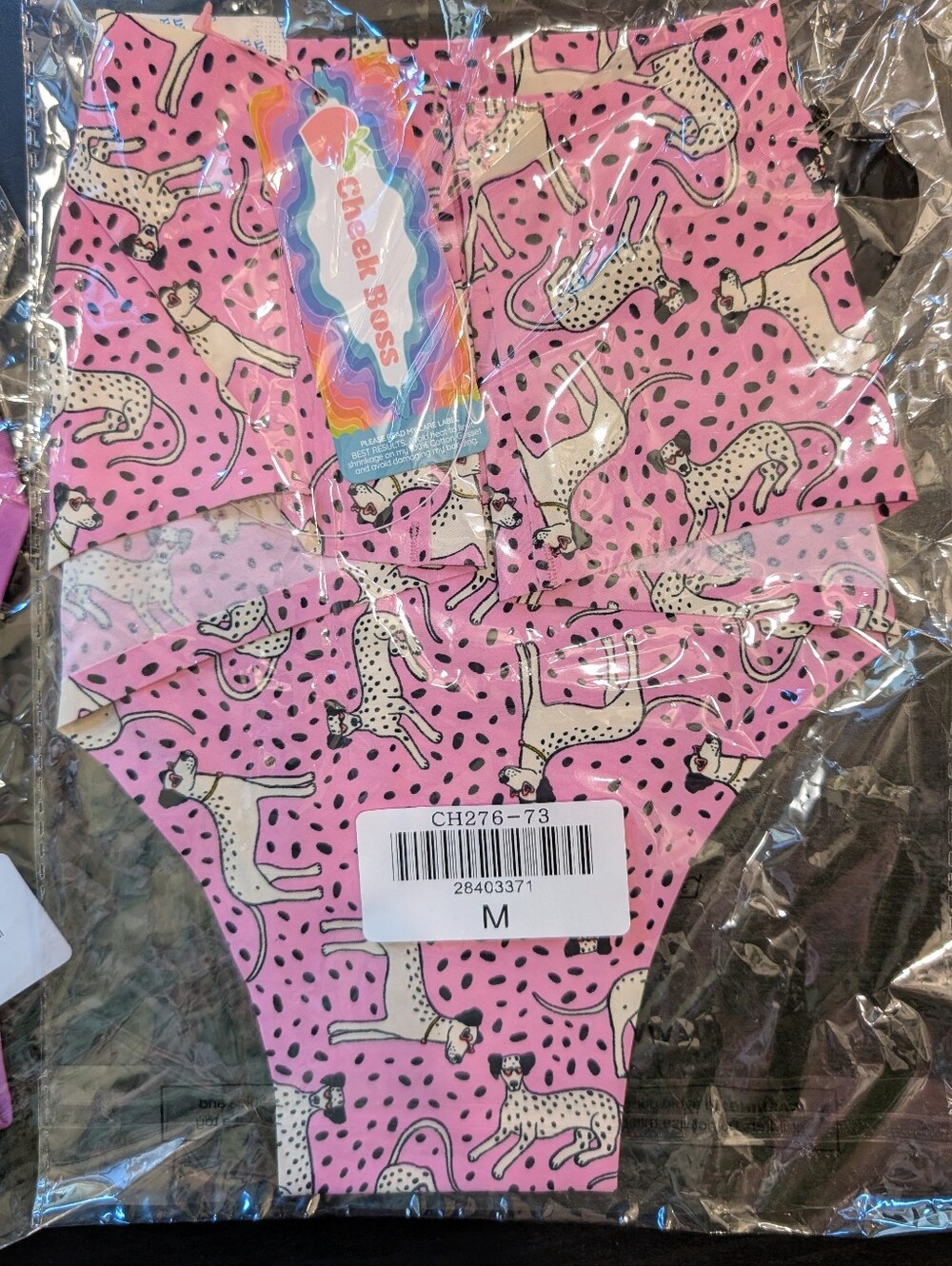 NWT Dalmatian Print Cheek Boss Panties